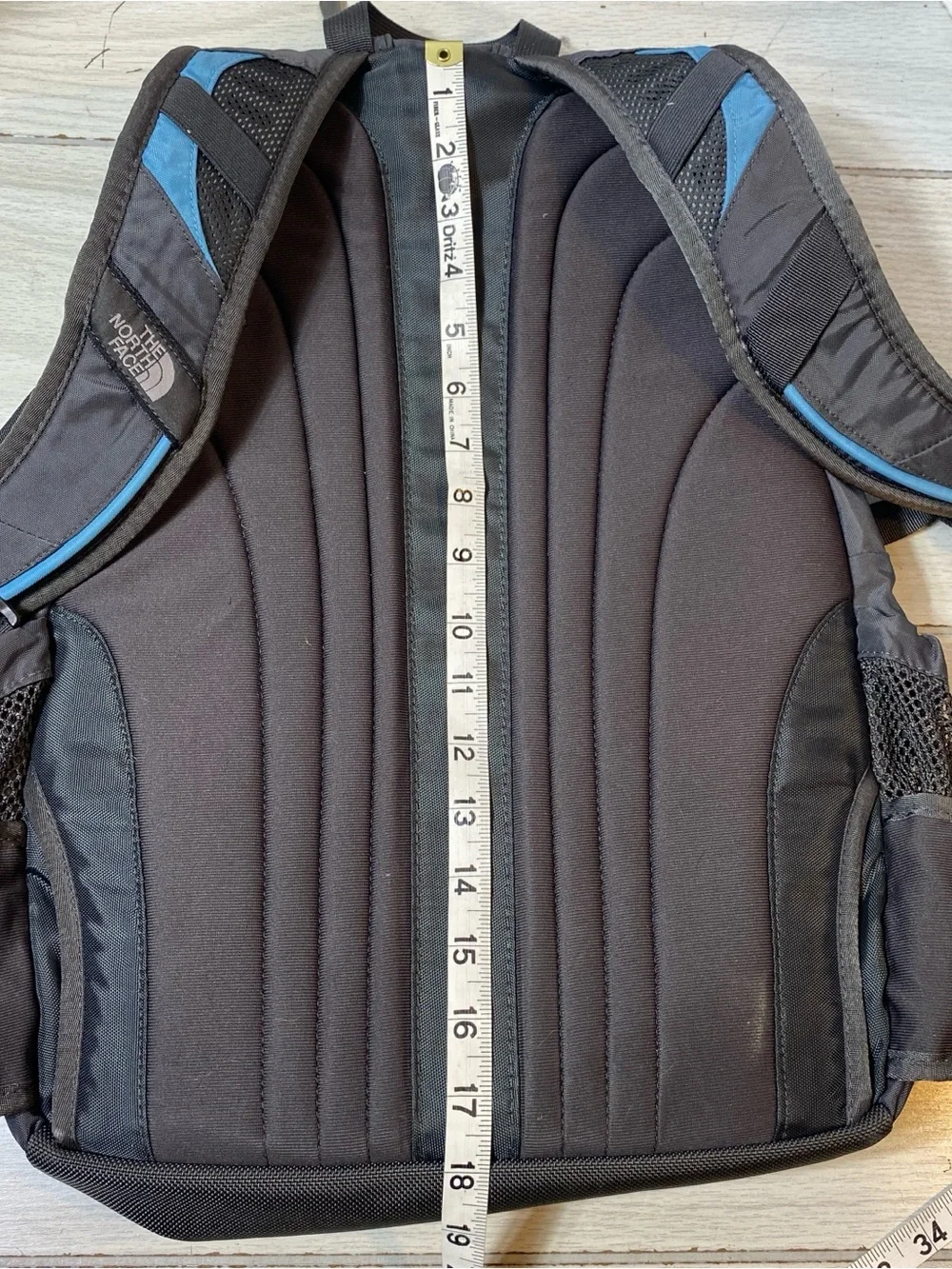 The North Face Borealis Backpack Blue Black Hiking School Travel Daypack Used